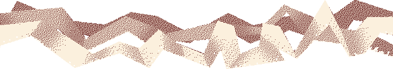 a line of crumpled paper